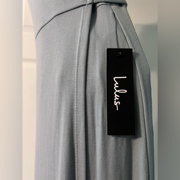 Lulus | Wrap Maxi Dress | Blue | NWT - Picture 2 of 5